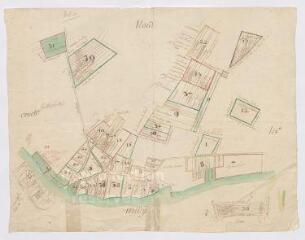 1 vue [Artins : plan du fief de la Mardelle, XVIIIe].
