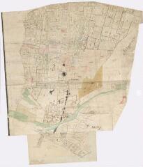 1 vue [Artins : plan de la Flotte, du fief de la Mardelle et du bourg d'Artins, XVIIIe].