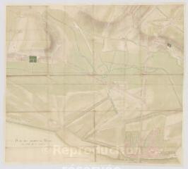 1 vue  - Blois : plan des abords de Blois du côté de la Sologne (du faubourg de Vienne à Saint-Gervais et la nouvelle route de Blois à Saint-Dyé par Pimpeneau), [XVIIIe siècle] (ouvre la visionneuse)