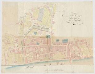 1 vue [Montrichard] : calque du plan géométrique de la ville de Montrichard, 1829.