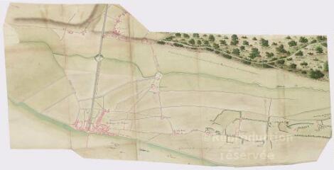 1 vue  - Carte de l\'ancienne route de Montrichard à Blois par Pontlevoy : depuis Blois jusqu\'à la fôret de Montrichard. (ouvre la visionneuse)