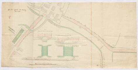 1 vue Plan des ponts du bourg d'Onzain, [XVIIIe siècle]