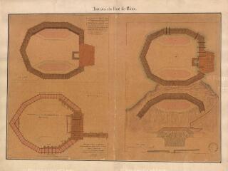 1 vue [Blois] : travaux du pont de Blois [juillet 1719]. Copie de l'original, 1872. Provenance : service des Ponts-et-Chaussées.