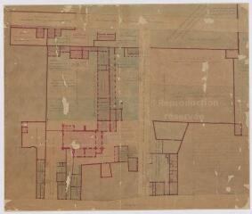 1 vue Blois : plan des bâtiments des Ursulines, s.d.