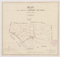 1 vue Monthou-sur-Cher : plan de la commune de Monthou-sur-Cher, [1914]. Provenance : Préfecture de Loir-et-Cher.