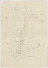 1 vue Mer : plan de la commune de Mer, 1901. Provenance : Préfecture de Loir-et-Cher.