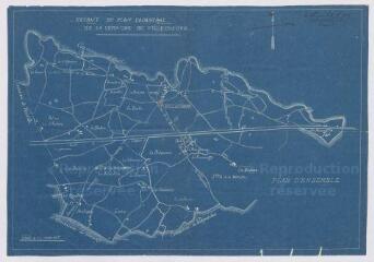 1 vue Villechauve : extrait du plan cadastral de la commune de Villechauve, 1907. Provenance : Préfecture de Loir-et-Cher.