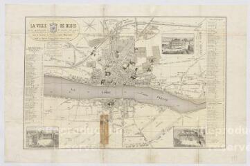 1 vue [Blois] : nouveau plan de la ville de Blois avec les agrandissements et les nouvelles voies projetées, juin 1857.