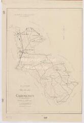 1 vue [Cormenon] : commune de Cormenon, plan topographique dressé par le Ministère de la Reconstruction et de l'Urbanisme, 1947, plan imprimé.