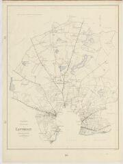 1 vue [Romorantin-Lanthenay] : commune de Lanthenay, plan topographique de la commune et de ses alentours, 1947, plan imprimé.