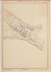 1 vue Noyers-sur-Cher : plan topographique régulier [secteur du bourg] dressé par le Ministère de la Reconstruction et de l'Urbanisme, 1949, plan imprimé.