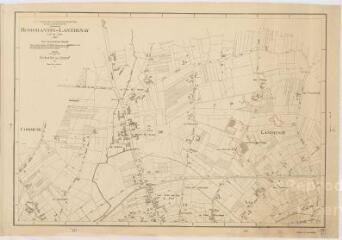 1 vue Romorantin-Lanthenay : plan topographique régulier [de la commune] dressé par le Ministère de la Reconstruction et de l'Urbanisme, 1948, plan imprimé.