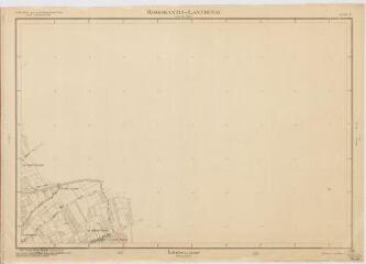 1 vue Romorantin-Lanthenay : plan topographique régulier [secteurs La Gaucherie et les Maisons Neuves] dressé par le Ministère de la Reconstruction et de l'Urbanisme, 1948, plan imprimé.