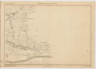 1 vue Romorantin-Lanthenay : plan topographique régulier [secteur est] dressé par le Ministère de la Reconstruction et de l'Urbanisme, 1948, plan imprimé.