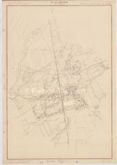 1 vue Salbris : croquis topographique document de première approximation [de la commune et ses alentours] dressé par le Ministère de la Reconstruction et de l'Urbanisme, 1950, plan imprimé.