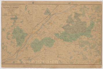 1 vue [Blois] : carte des forêts domaniales des environs de Blois, [XXe], carte imprimée
