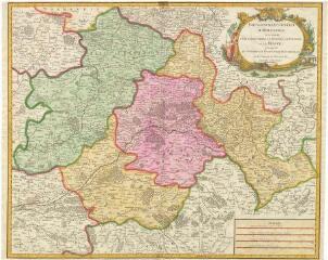 1 vue [Carte du] gouvernement général d'Orléanois, où se trouvent l'Orléanais propre, le Blaisois, le Gâtinois et la Beauce, qui comprend le Vendômois, le Dunois et le pays Chartrain, 1753