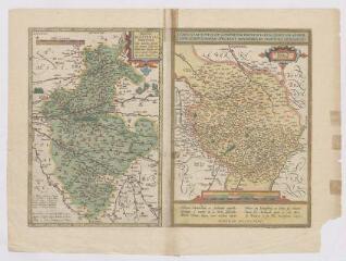 1 vue [Blois, Limoges : cartes du Blaisois et de la province du Limousin], 1592