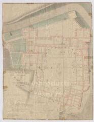 1 vue [Blois] : ville de Blois : plan de la caserne du château (rez-de-chaussée), [par Derouet, capitaine du Génie, 31 décembre 1817]
