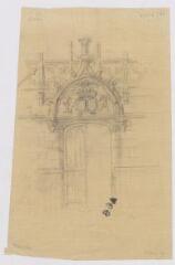 1 vue  - [Blois : chantier de restauration du château : une porte, ca 1846]. Provenance : fonds de l\'architecte Jules de La Morandière (F 423) (ouvre la visionneuse)