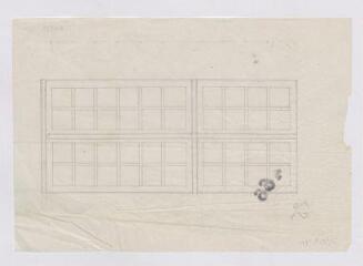1 vue [Blois : chantier de restauration du château : fenêtre, ca 1846]. Provenance : fonds de l'architecte Jules de La Morandière (F 423), crayon.