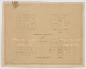 1 vue [Blois] : dépôt d'étalons de Blois (haras) : bâtiment du directeur, [ca 1878]. Provenance : fonds de l'architecte Jules de La Morandière (F 424-427)
