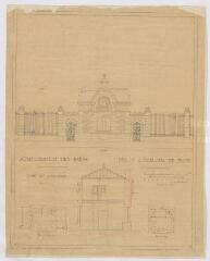 1 vue [Blois] : dépôt d'étalons de Blois (haras): loge du concierge, [ca 1880]. Provenance : fonds de l'architecte Jules de La Morandière (F 424-427)