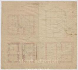 1 vue [Blois] : dépôt d'étalons de Blois (haras): bâtiment d'habitation du directeur, 1880. Provenance : fonds de l'architecte Jules de La Morandière (F 424-427)