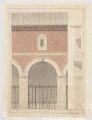 1 vue [Blois] : Halle de Blois : détails de la façade. Provenance : fonds de l'architecte Jules de La Morandière (F 429)