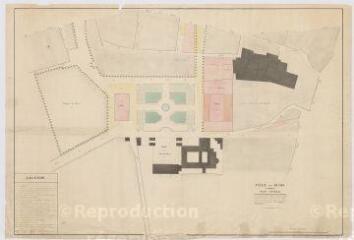 1 vue [Blois] : ville de Blois : plan général [de l'actuelle place de la République, ca 1845]. Provenance : fonds de l'architecte Jules de La Morandière (F 429).