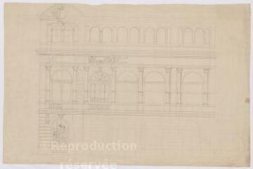 1 vue [Blois : projet d'aménagement et de restauration du théâtre, 1867-1869]. Provenance : fonds de l'architecte Jules de La Morandière (F 430-431)
