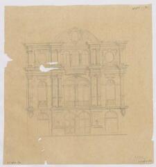1 vue [Blois : plan des projets d'aménagement et de restauration du théâtre : 1867-1869]. Provenance : fonds de l'architecte Jules de La Morandière (F 430-431)