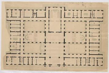 1 vue [Blois : plan du projet du Palais de Justice, XIXe].