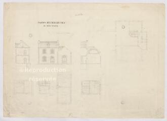 1 vue [Saint-Viâtre] : maison des religieuses de Saint-Viâtre [destinée à faire la classe à des élèves, par Henry Dauvergne, fin XIXe].