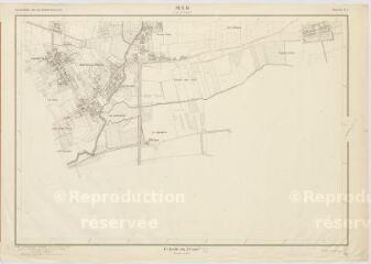 1 vue Mer : plan topographique régulier dressé par le Ministère de la construction, 1961, plan imprimé.