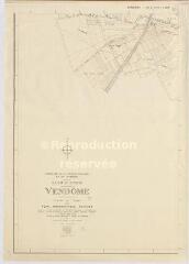 1 vue Vendôme : plan topographique dressé par le Ministère de la Reconstruction et du Logement, 1956, plan imprimé.