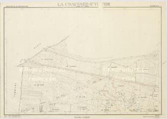 1 vue La Chaussée-Saint-Victor : plan topographique dressé par le Ministère de la Construction, 1959, plan imprimé.
