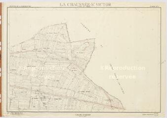 1 vue La Chaussée-Saint-Victor : plan topographique dressé par le Ministère de la Construction, 1959, plan imprimé.