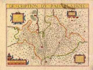 1 vue [Blois] : description du pais blaisois, [XVIIe], carte aquarellée.