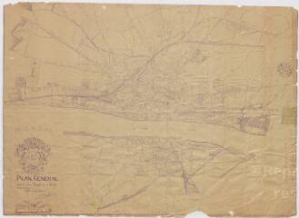 1 vue [Blois] : ville de Blois : plan général dressé par le voyer de la ville, juillet 1923, plan imprimé.