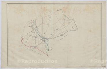 1 vue  - La Chapelle-d\'Angillon : carte de la commune (territoire de la Sologne), s.d. Sans échelle. (ouvre la visionneuse)