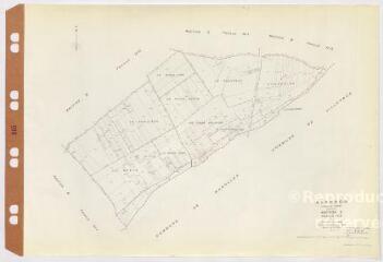 1 vue Averdon : reproduction du plan cadastral de la commune, section D3, plan révisé en 1935. Echelle au 1/2500ème