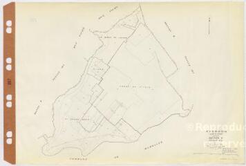 1 vue Averdon : reproduction du plan cadastral de la commune, section E2, plan révisé en 1935. Echelle au 1/2500ème