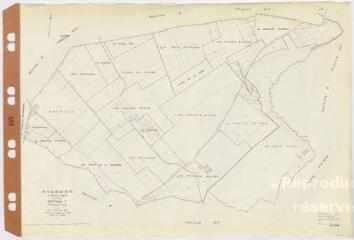 1 vue Averdon : reproduction du plan cadastral de la commune, section F2, plan révisé en 1935. Echelle au 1/2500ème