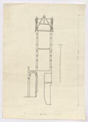 1 vue Chambord : plan de la dernière étape de la construction du château, s.d. Provenance : Fonds Frédéric Lesueur.