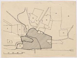 1 vue Blois : plan de la ceinture de jardins, s.d. Provenance : Fonds Frédéric Lesueur.
