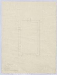 1 vue Conan : plan de la chapelle du prieuré de Villeberfol, s.d. Provenance : Fonds Frédéric Lesueur.
