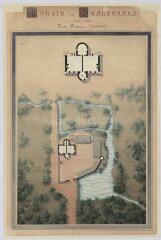 1 vue  - Méhers : plan général du manoir de Beauregard et plan du second étage, 1904. Provenance : Fonds Pierre Chauvallon. (ouvre la visionneuse)