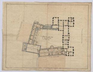 3 vues Blois : plan du second étage du château, 1692