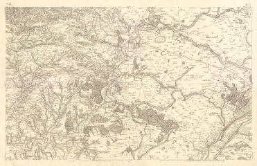 1 vue Vendôme : reproduction de la carte de Cassini de la ville, s.d.